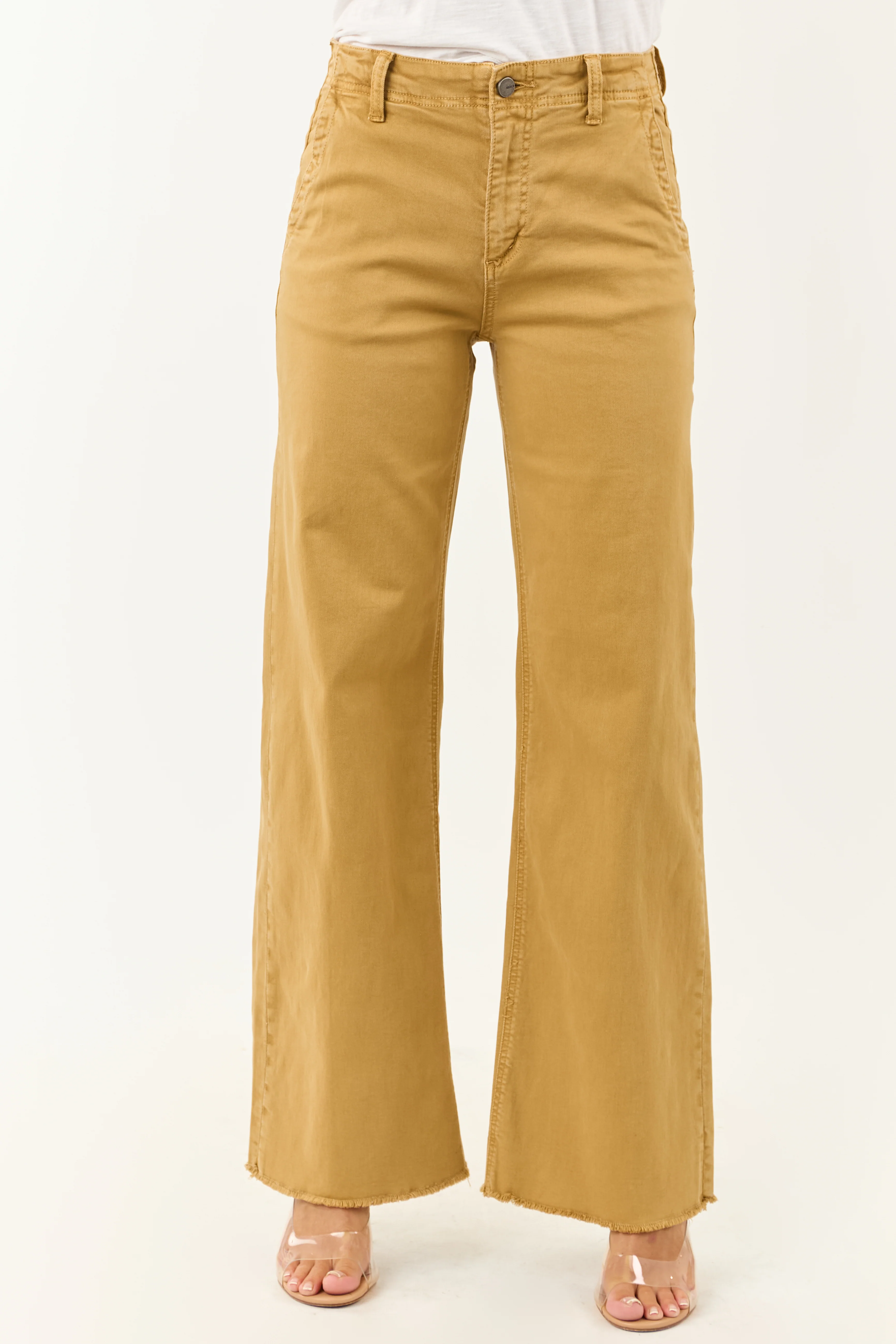 Mica Denim Desert Wide Leg High Rise Stretchy Jeans