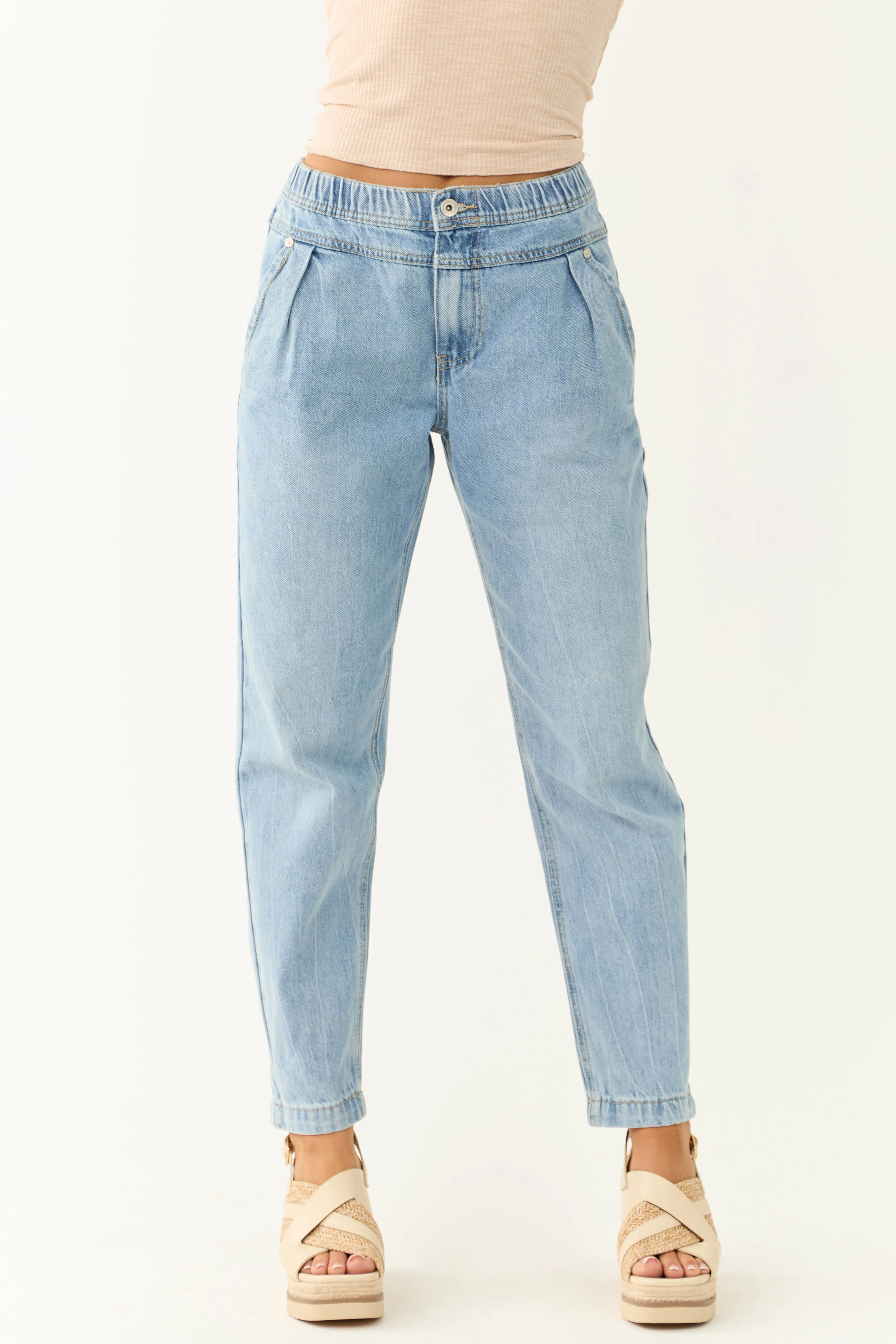 Special A Medium Wash Trouser Jean - Image 4